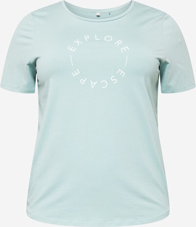 Esprit Sport Curvy Sportshirt in pastellgrün / weiß, Produktansicht