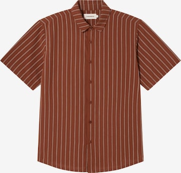 Thinking MU Regular fit Button Up Shirt 'Tom' in Brown: front