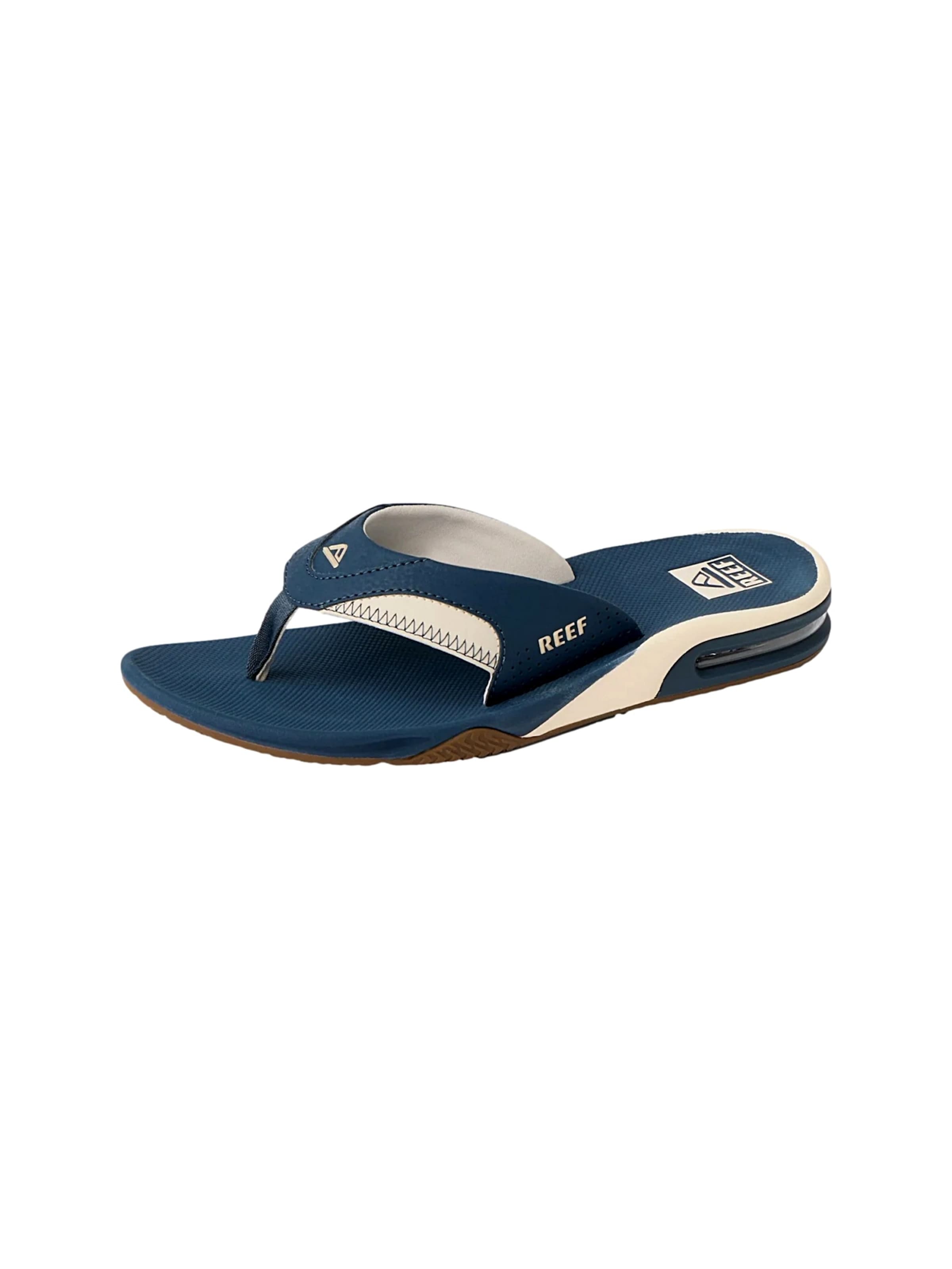 REEF Pantolette 'FANNING' in Blau: Vorderseite