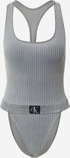 Calvin Klein Swimwear Jednodijelni kupaći kostim u siva / crna, Pregled proizvoda