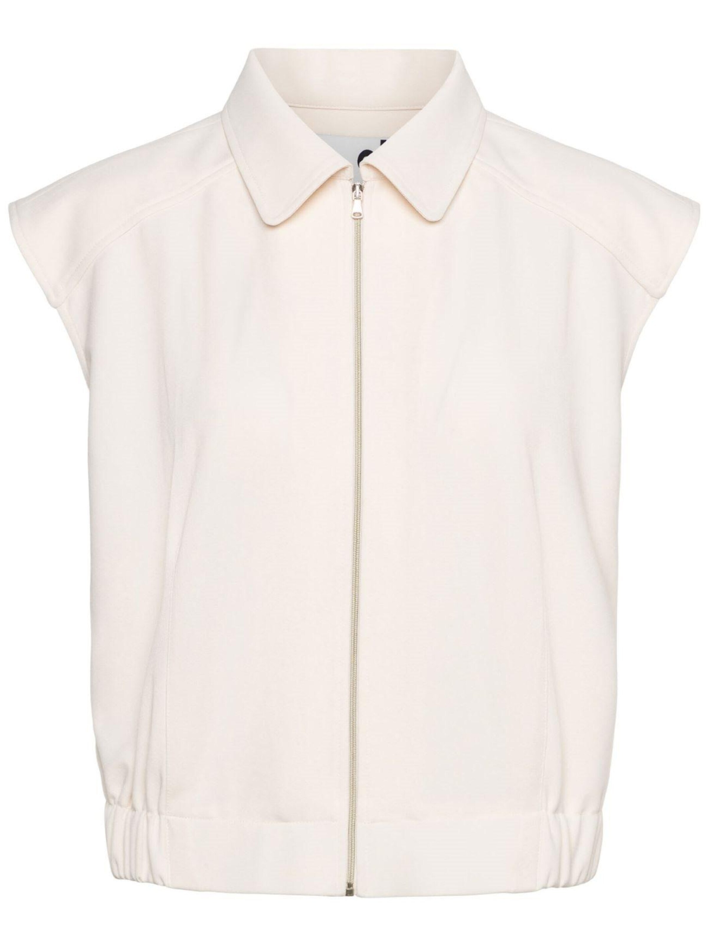 &co woman Vest '&Co Woman Gwen ecru' in White: front