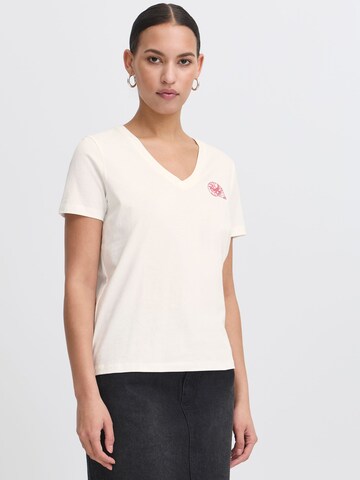 T-shirt 'IHCAMINO' ICHI en blanc : devant