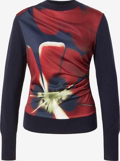 Ted Baker Pulover 'MAWIE' u mornarsko plava / svijetlozelena / tamno crvena / bijela, Pregled proizvoda
