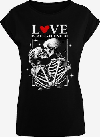 F4NT4STIC T-Shirt 'Love Is All You Need' in Schwarz: Vorderseite