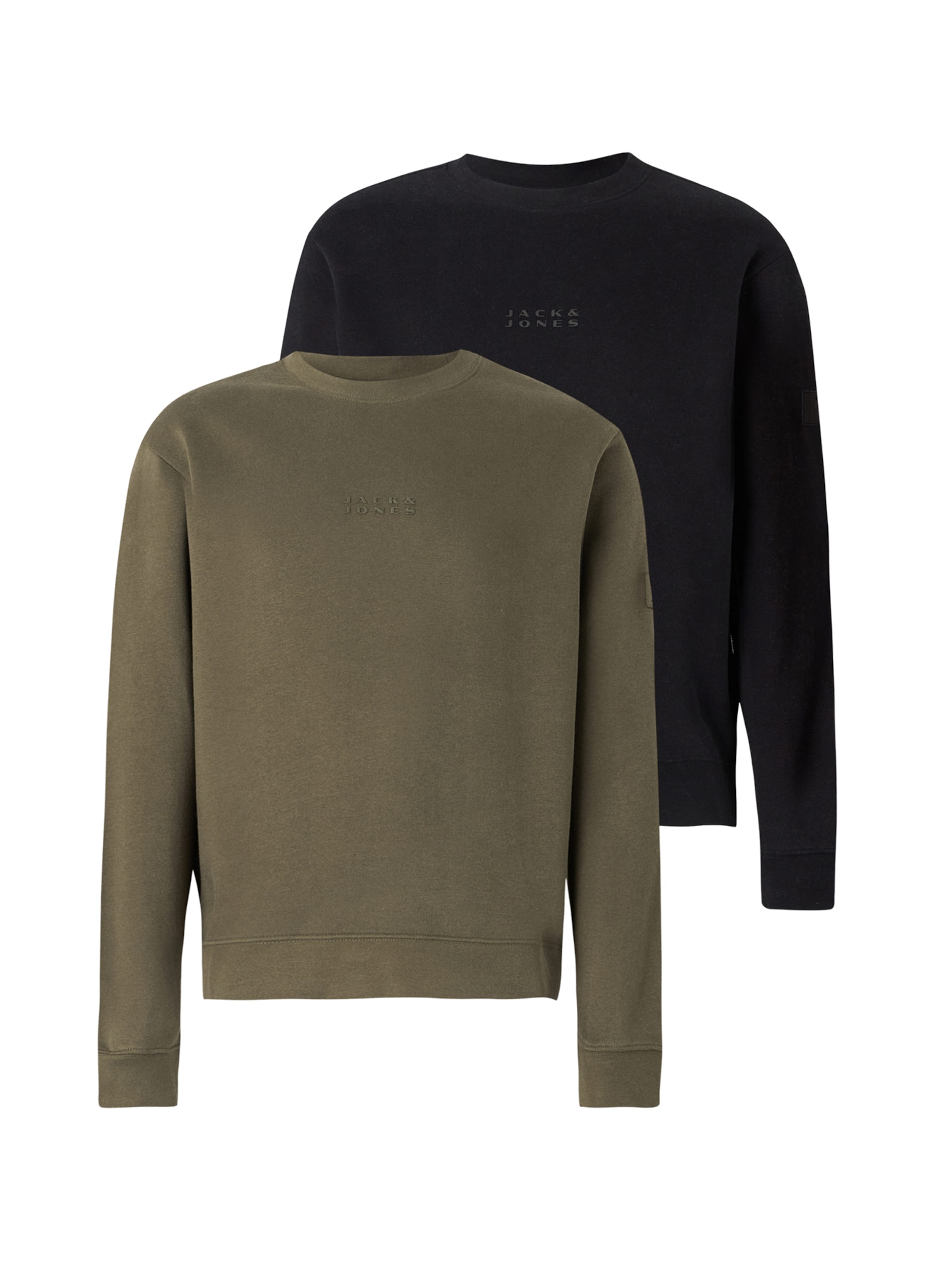 Sweat-shirt 'JCOPOINT' JACK & JONES en vert : devant