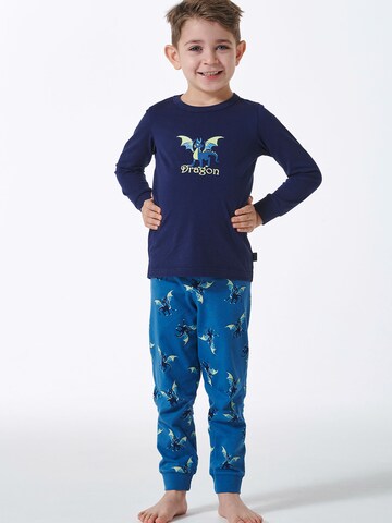 Pyjama ' Boys World ' SCHIESSER en bleu : devant