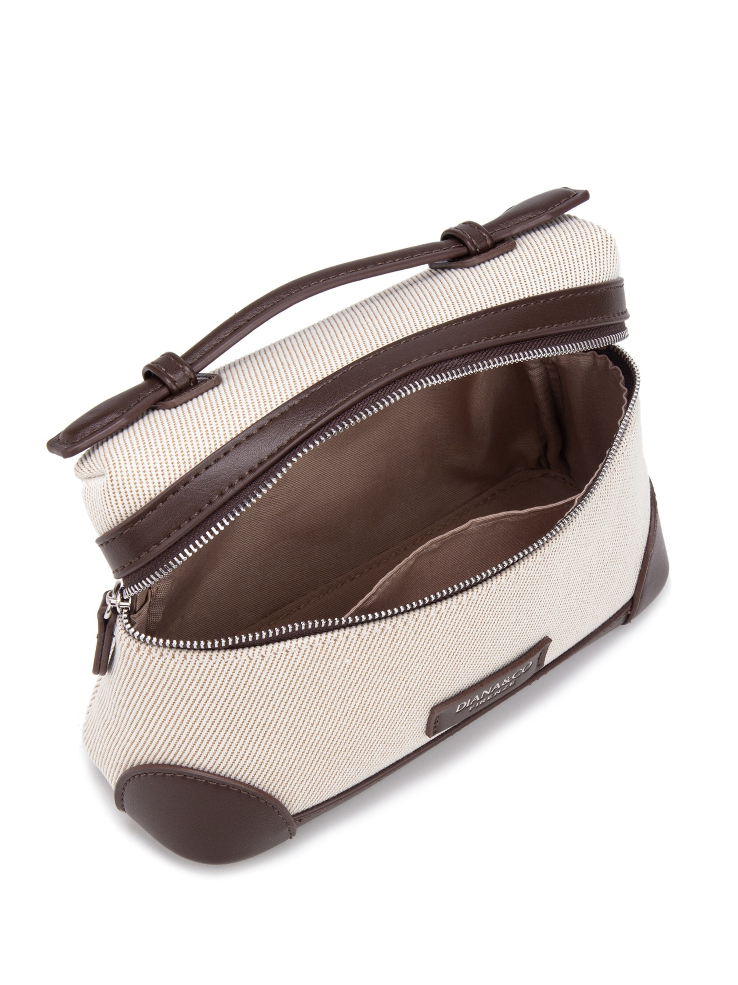 Borsa a tracolla 'Borsa a Mano Strutturata Diana & Co Firenze con Tracolla Regolabile e Dettagli Ecopelle' di Diana&Co. in marrone