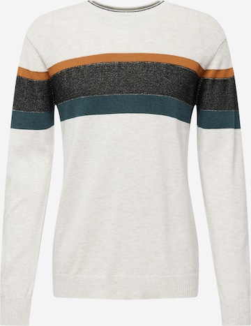 Pull-over BURTON MENSWEAR LONDON en gris : devant