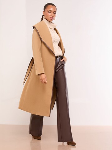 Lipsy Between-Seasons Coat in Beige