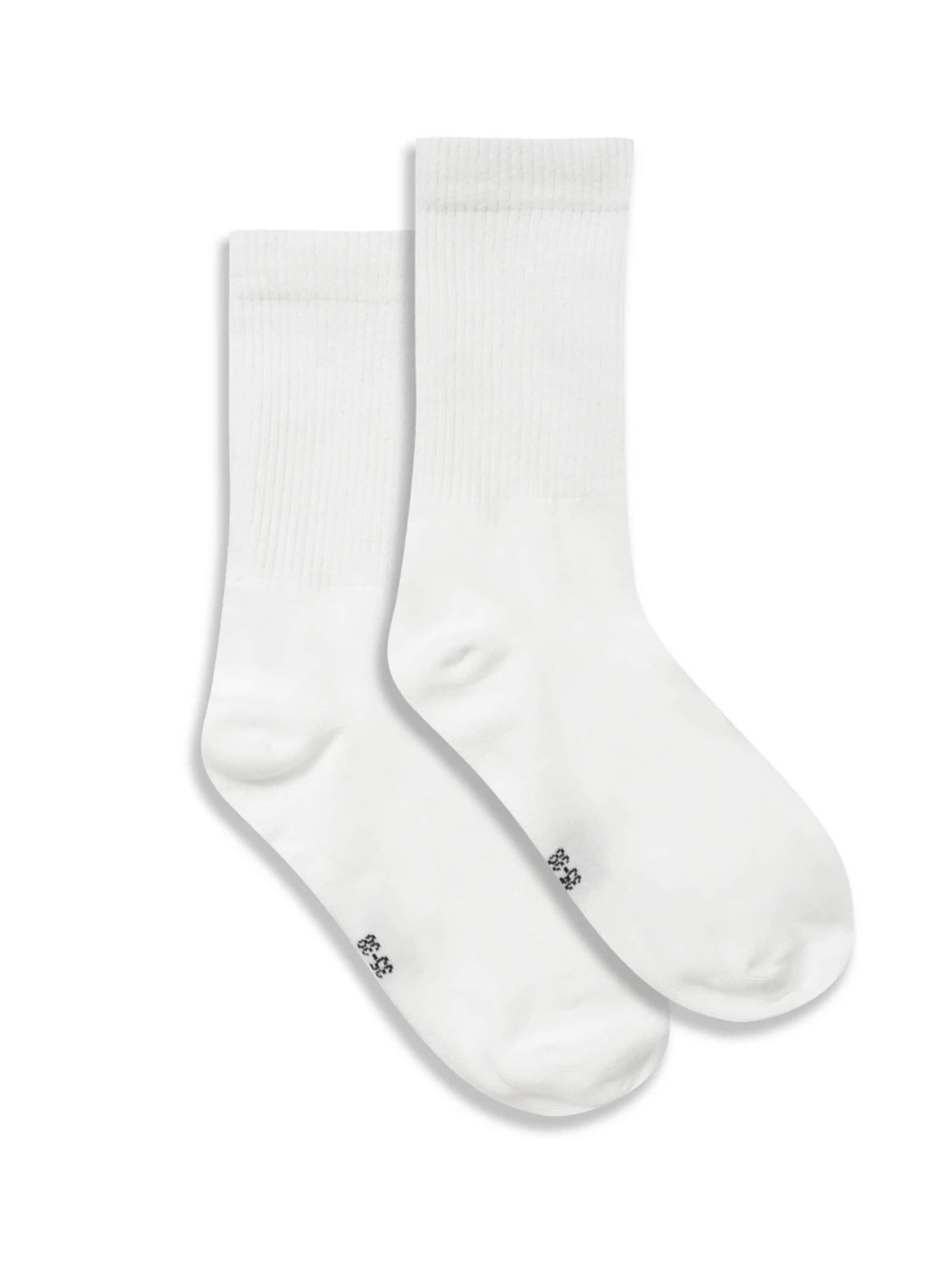 Chaussettes 'Lange Sportsocken | 4er Pack' cfab en blanc