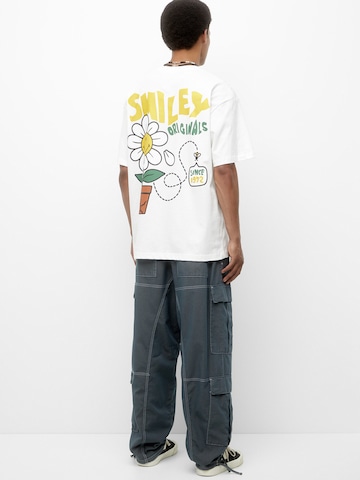 Pull&Bear Тениска в бяло