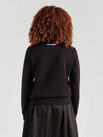 Karl Lagerfeld Sweatshirt 'SUNGLASSES' in Black: back