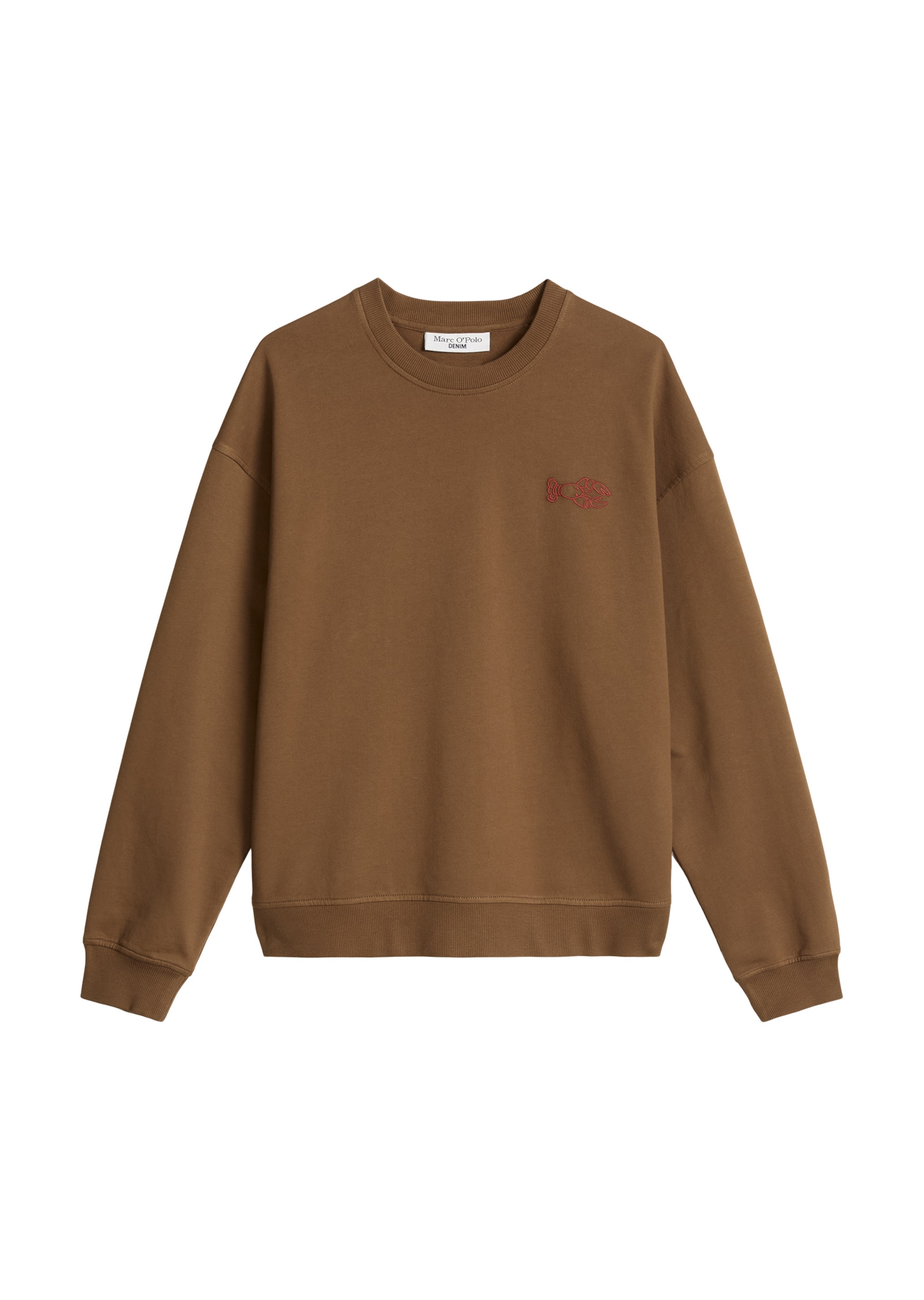 Marc O'Polo DENIM Sweatshirt in Bruin: voorkant