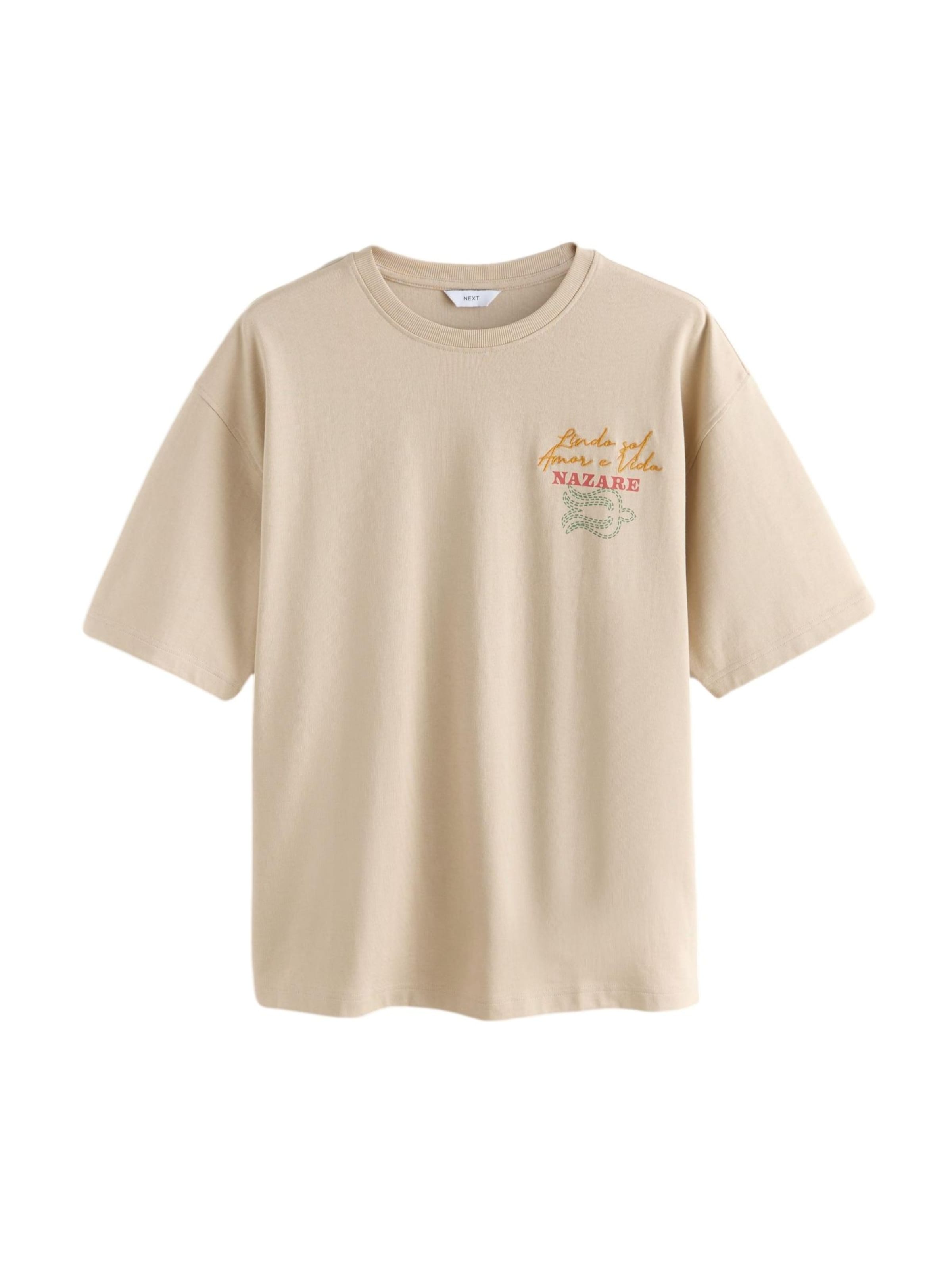 Next Shirt in Beige: voorkant