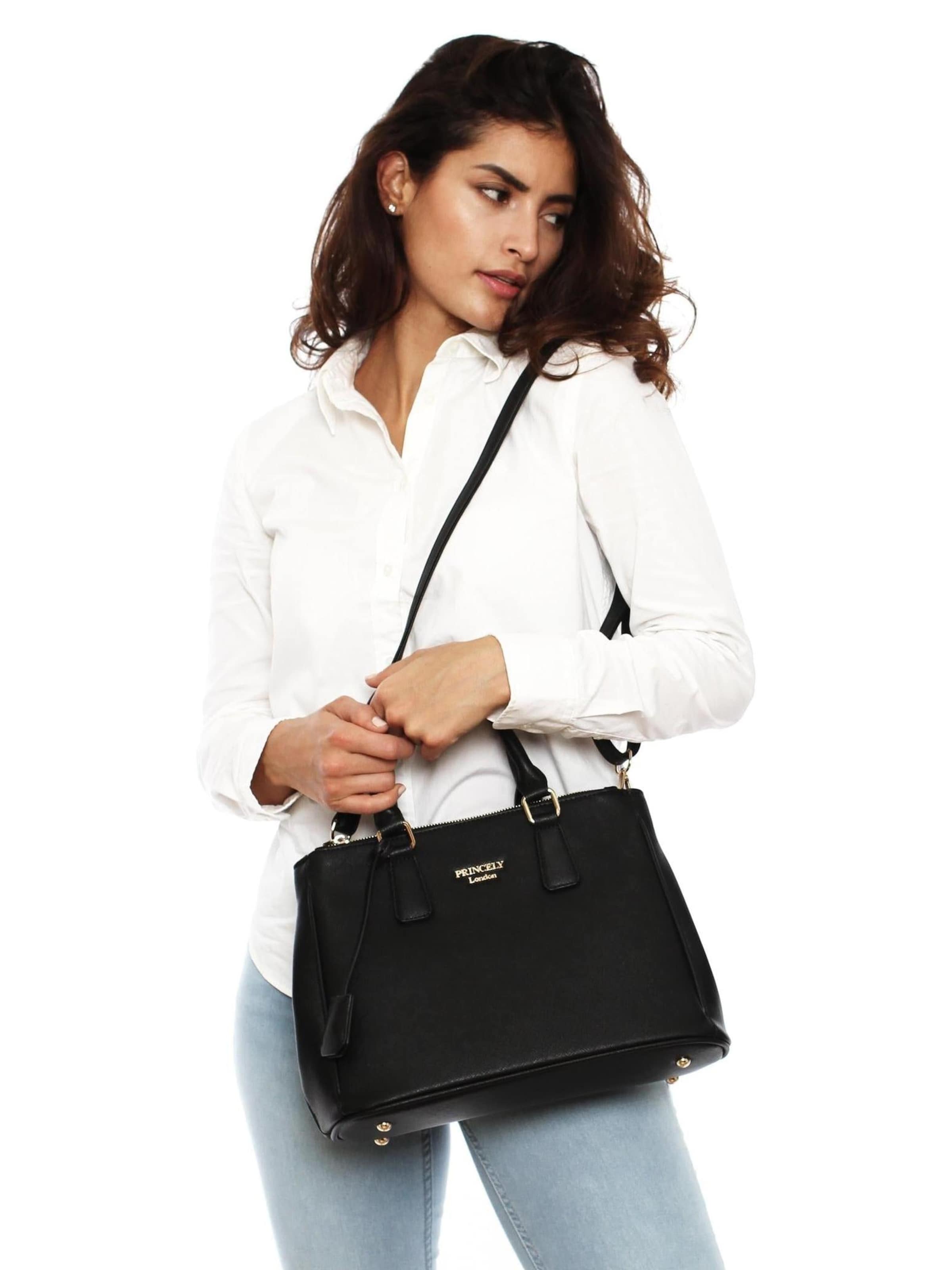 Princely London Handtasche 'Victoria'‌‌‌ in Schwarz