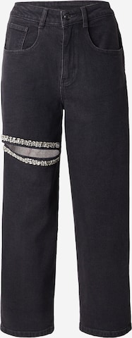 Karo Kauer Loosefit Farkut 'Diamond' värissä musta: etupuoli