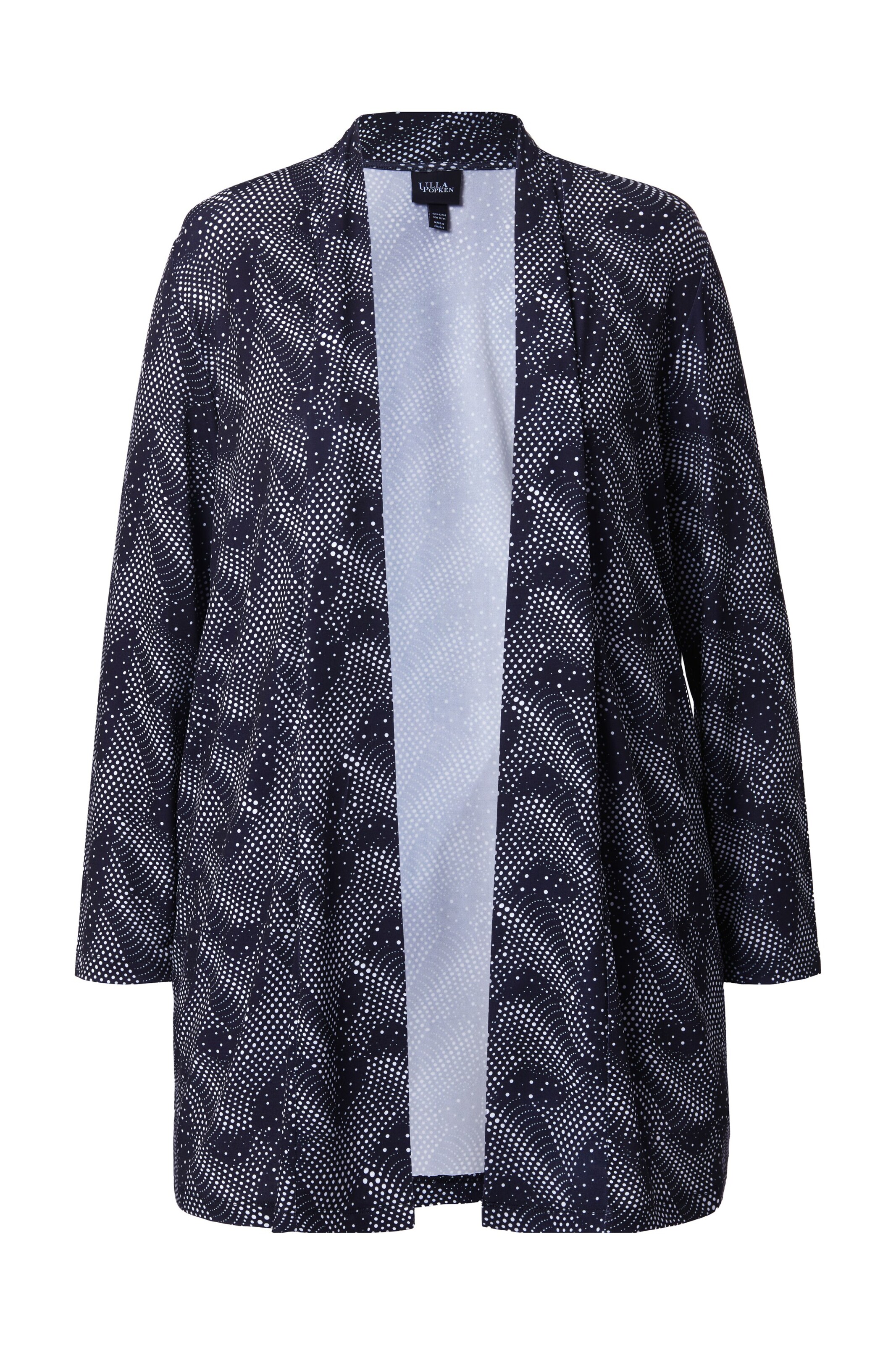 Ulla Popken Strickjacke in Schwarz: Vorderseite