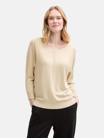 TOM TAILOR Strickpullover in Beige: Vorderseite