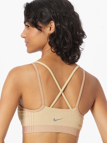 NIKE Bustier Športni nederček 'INDY' | roza barva