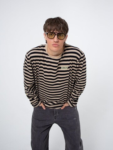 BAYSIDE BOUND Oversized shirt 'THE GOOD LIFE UNISEX LONGSLEEVE' in Beige