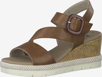 JANA Sandals in Brown: front
