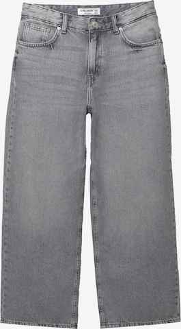 Pull&Bear Szeroka nogawka Jeansy w kolorze szary: przód