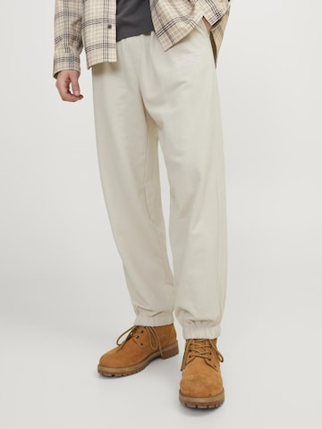 JACK & JONES Tapered Pants 'Bill Riley' in Grey: front