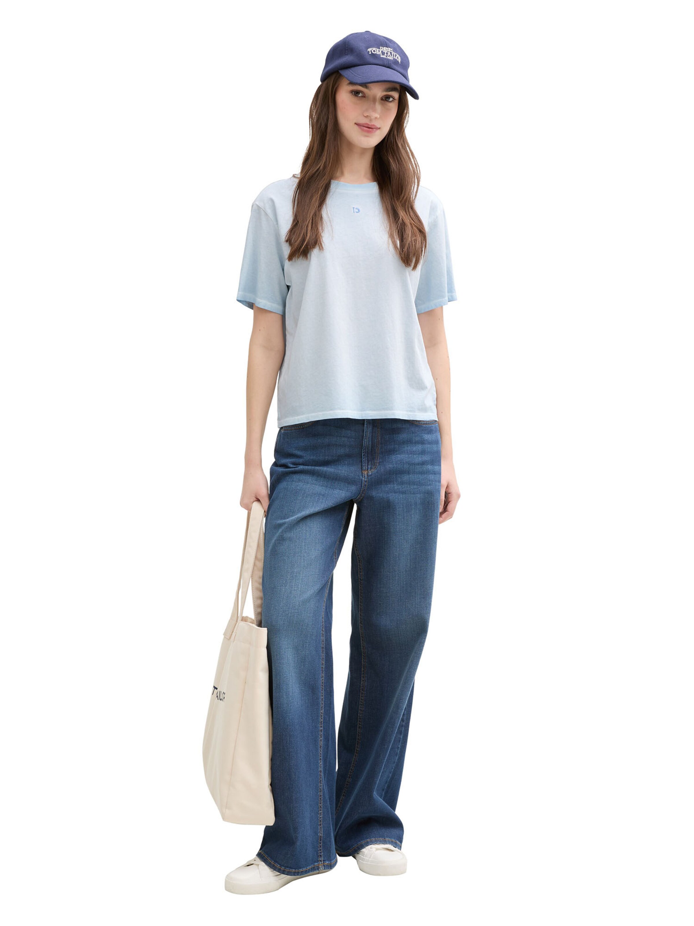 TOM TAILOR DENIM Tričko - Modrá