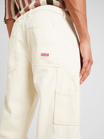 Regular Jeans cargo 'ONSEdge' Only & Sons en beige