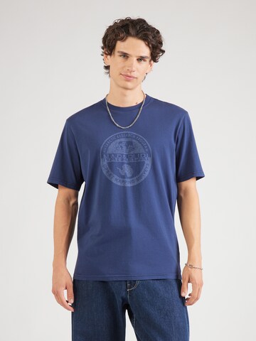 NAPAPIJRI - Camiseta 'S-BOLLO' en azul: frente