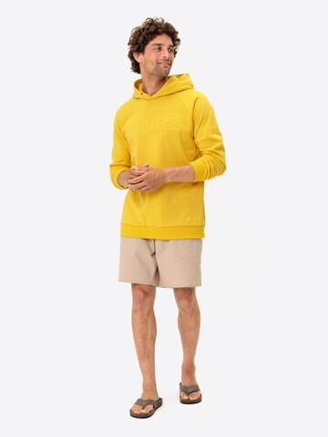VAUDE Sportsweatshirt 'Mineo' in Gelb