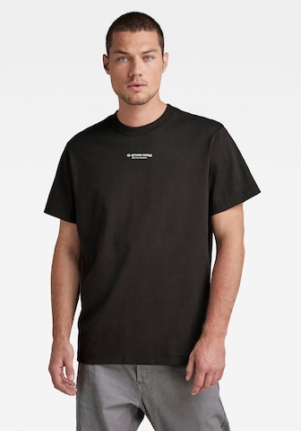 T-Shirt G-Star RAW en noir : devant