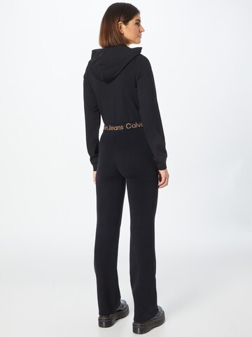 Calvin Klein Jeans Regular Pants 'Intarsia' in Black