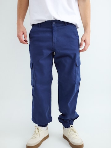 BALMOHK Tapered Gargohousut värissä sininen: etupuoli