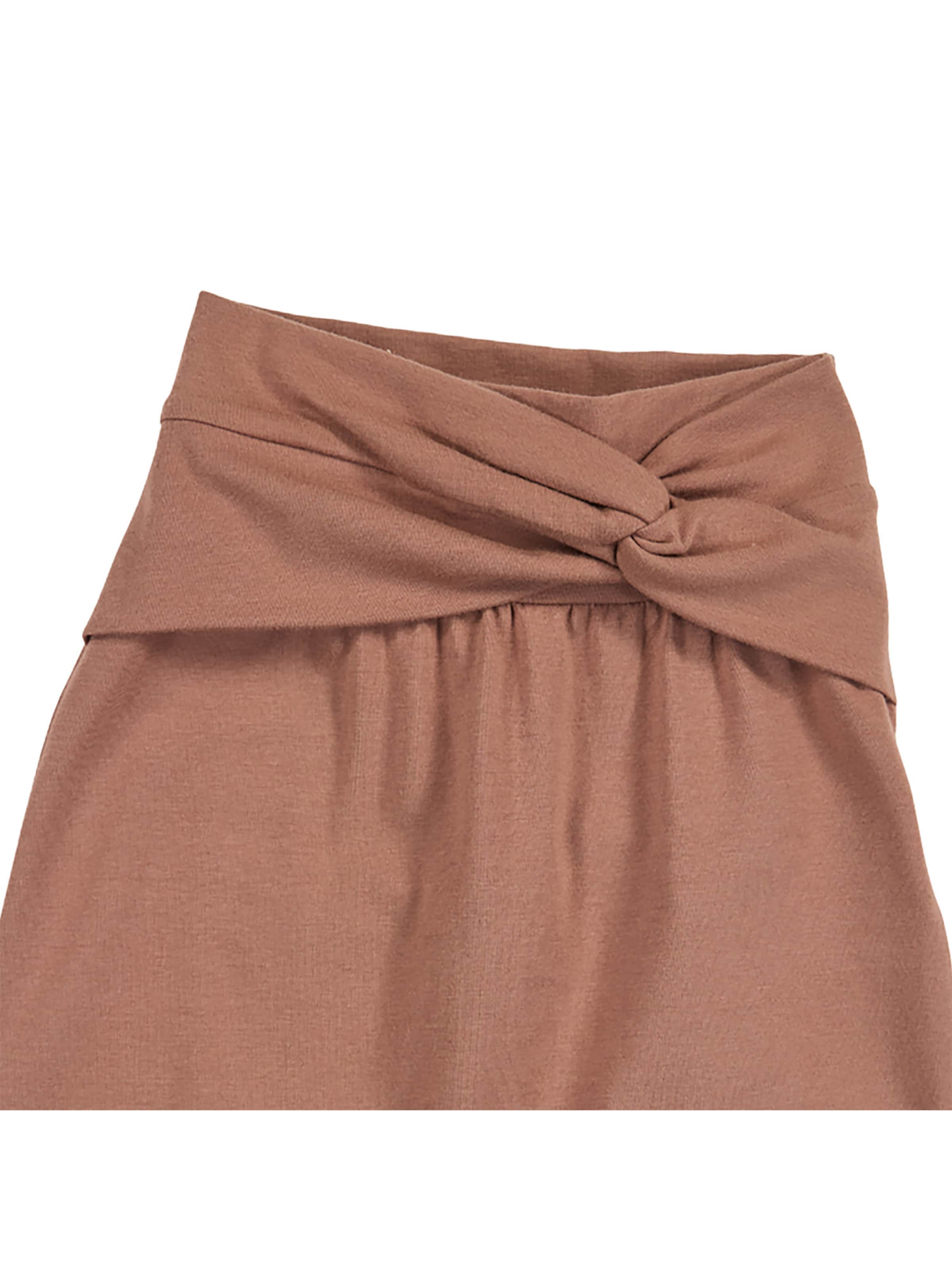 Tapered Pantaloni di Müsli by GREEN COTTON in marrone