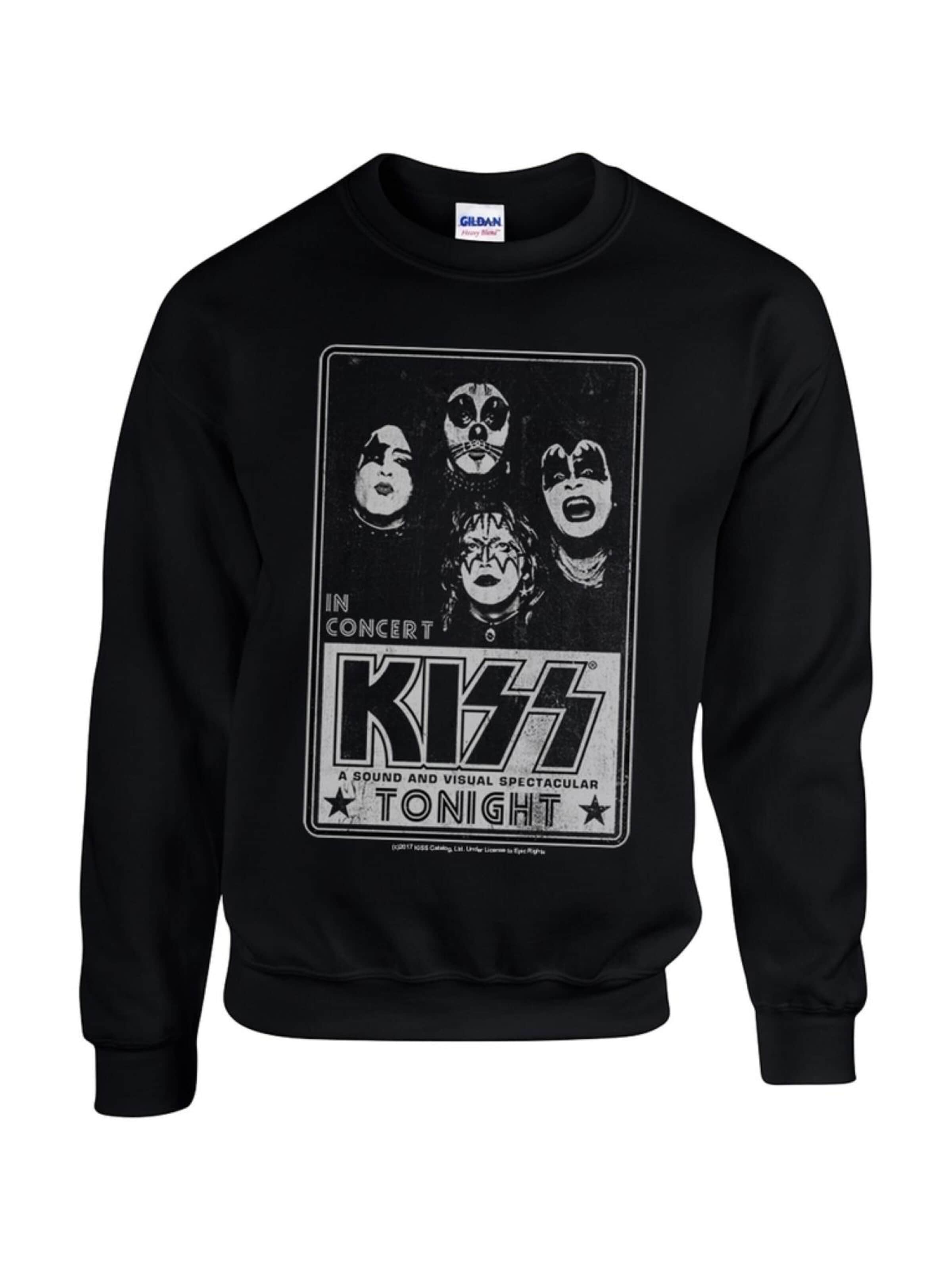 Felpa 'Kiss - Concert poster  Sweatshirt' di Kiss in nero