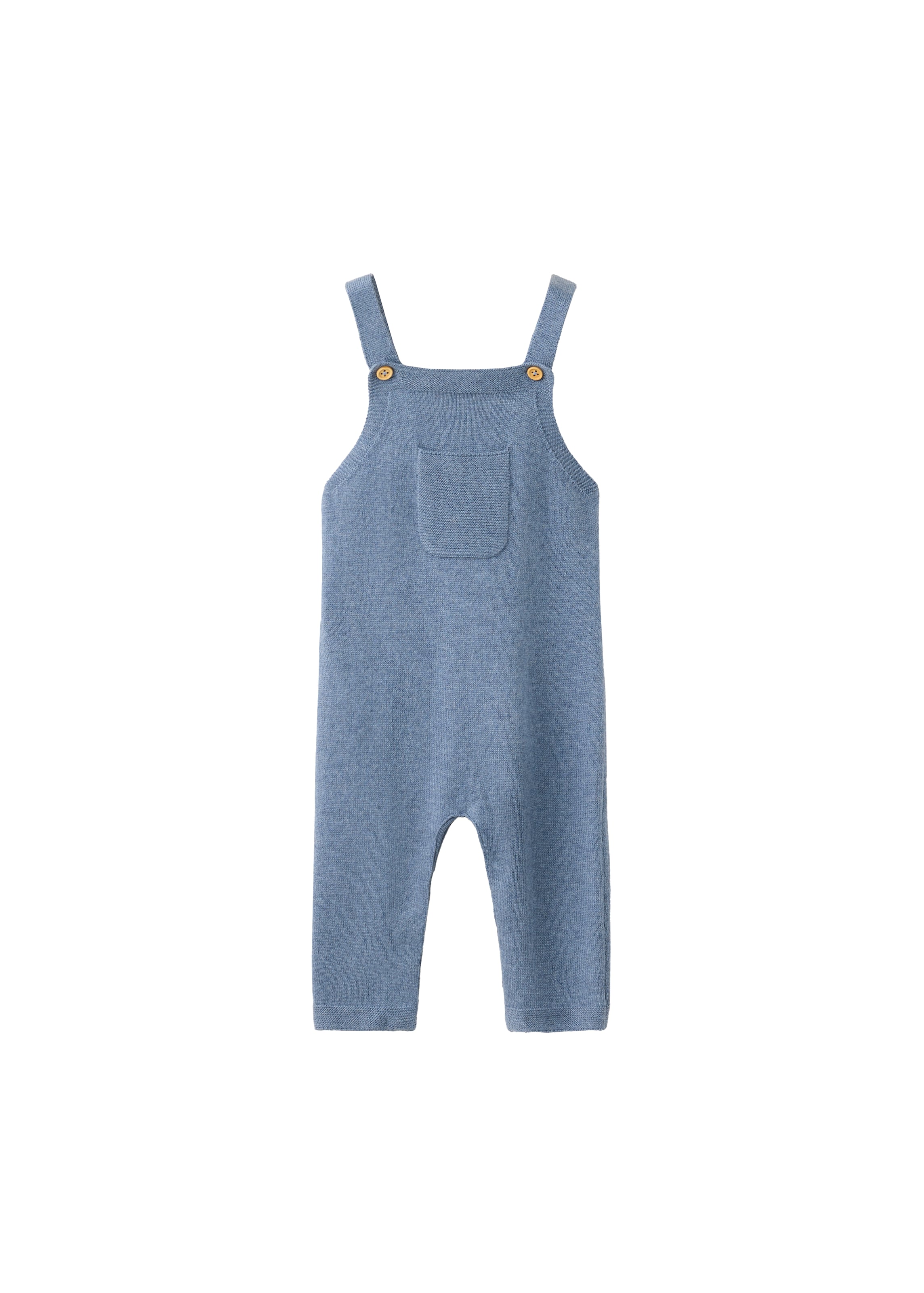 MANGO KIDSregular Hlače s tregerima 'DUNGAREES BREST3' - plava boja: prednji dio