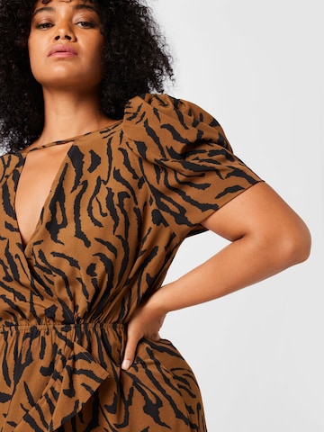 Nasty Gal Plus Obleka 'Easy' | rjava barva