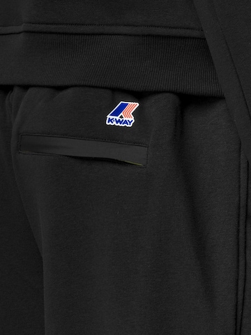 K-Way Regular Outdoorbroek 'K-WAY CASIMIR POLY COTTON BERMUDA' in Zwart