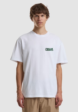 Mister Tee T-Shirt 'Palm Vibes' in Weiß