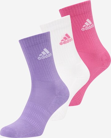 ADIDAS SPORTSWEAR Sportsockor 'Cushioned Crew ' i lila: framsida