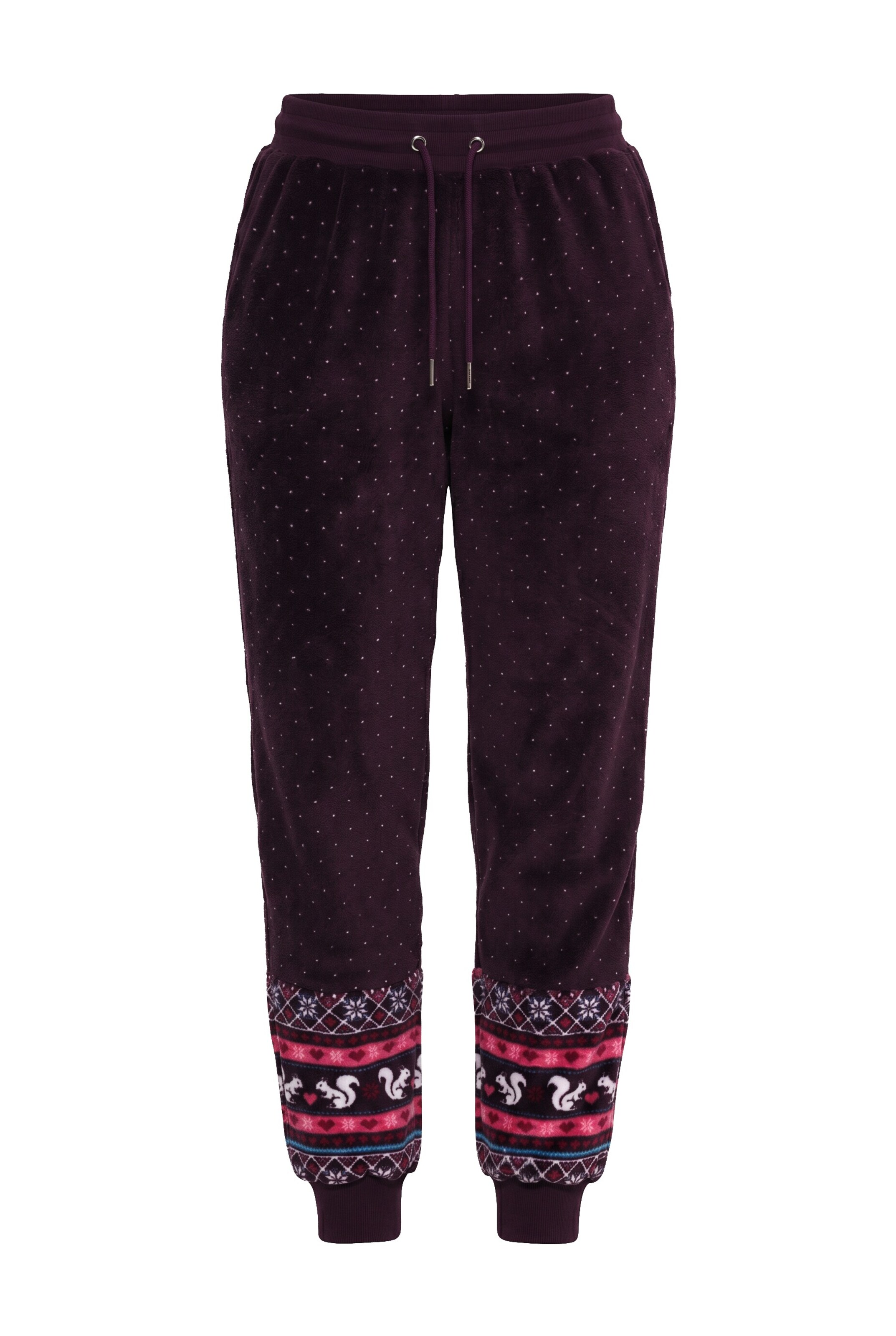 Ulla Popken Pajama pants in Purple: front
