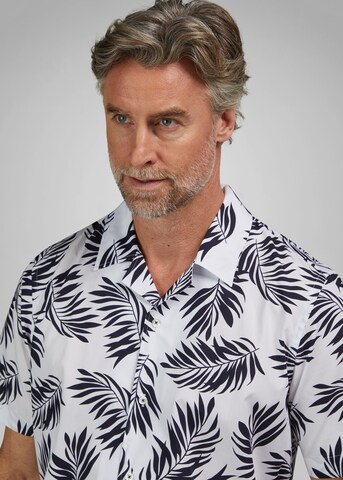 HECHTER PARIS Regular fit Button Up Shirt in Blue