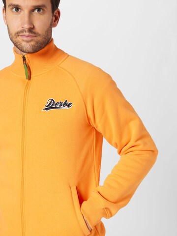 Derbe Sweatjacke in Orange