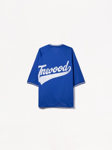 Bershka Shirt in Blue