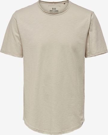 T-Shirt 'Benne' Only & Sons en gris : devant