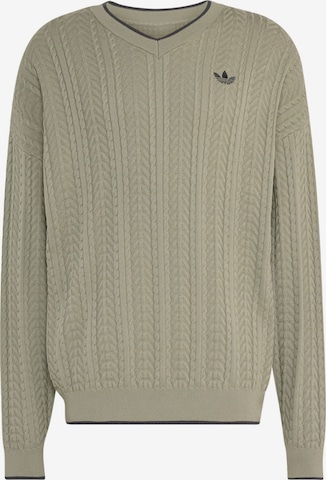 ADIDAS ORIGINALS Herren - Sweatshirts & Sweatjacken 'KNIT CRW' in Grün: Vorderseite