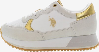 U.S. POLO ASSN. Sneaker 'Sacha' in gold / hellgrau / weiß, Produktansicht