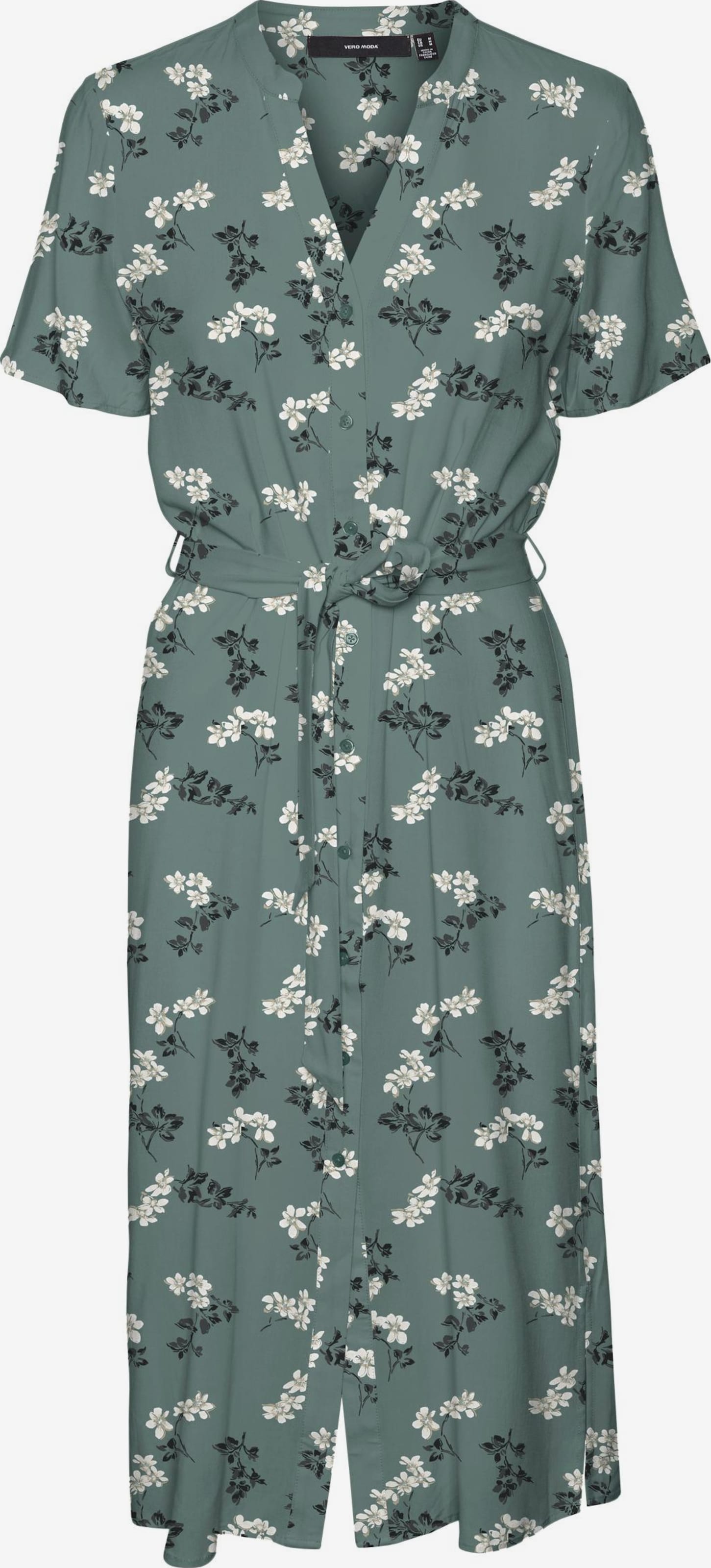 Vero Moda Shirt Dress 'VMVica' female Green floral size XS Vero Moda Shirt Dress 'VMVica' female Green floral size XS