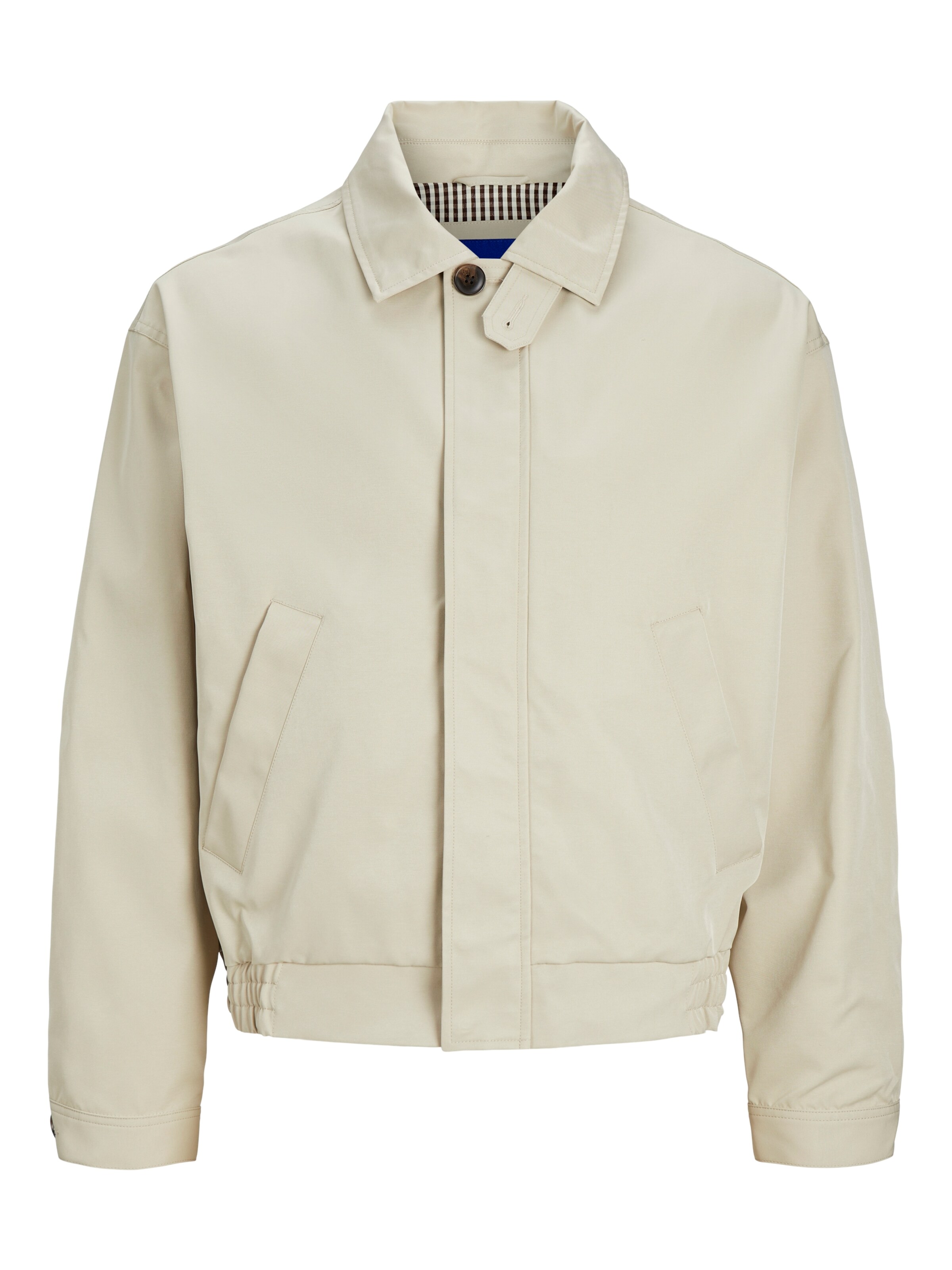 JACK & JONES Between-Season Jacket 'Santorini Harrington' in Beige: front